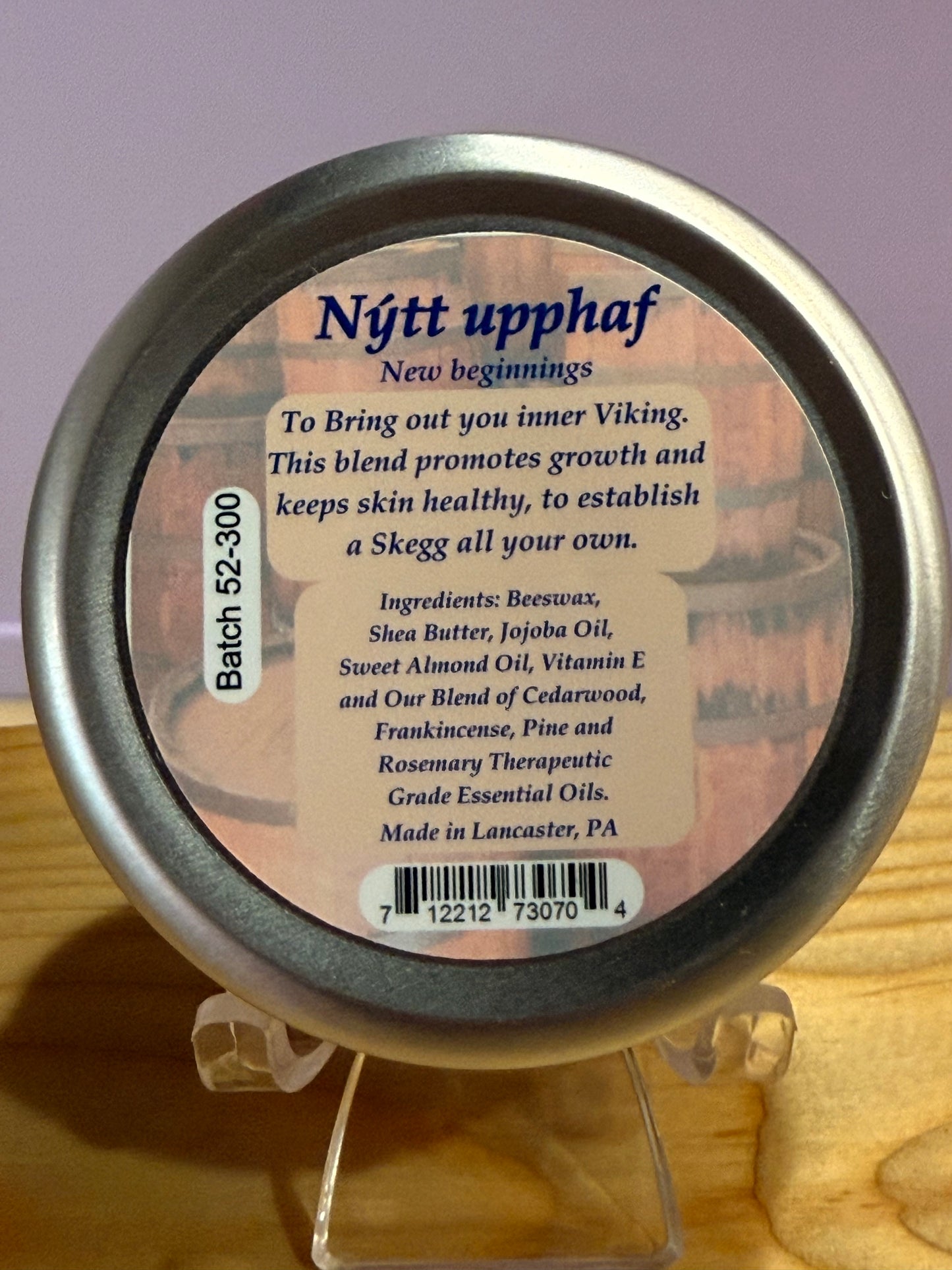 'nýtt upphaf - All Natural Beard Balm